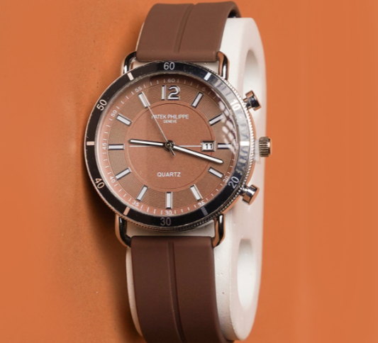 PP - Unique Design Magnetic Lock & Silicone Straps Watch With Date