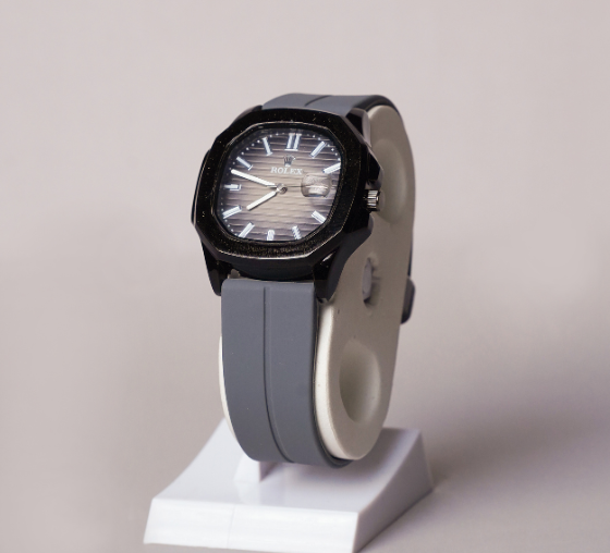 Rlx - Unique Design Magnetic Lock & Silicone Straps Watch date